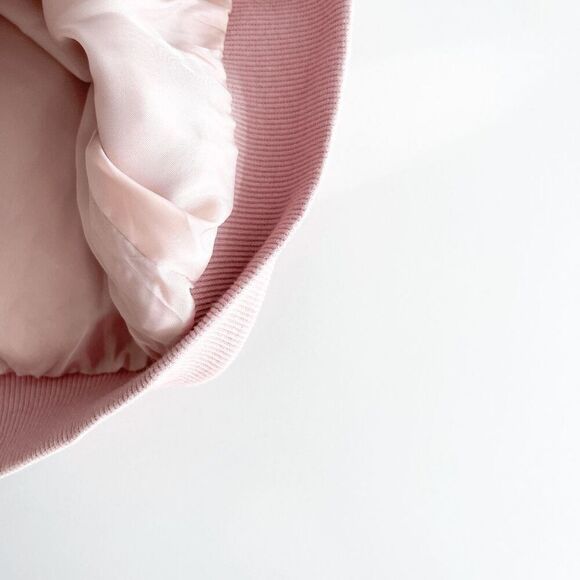 Ampersand Womens Bomber Jacket Light Pink Size Medium - Picture 3 of 9